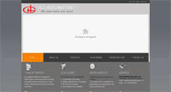 Desktop Screenshot of hgiautomotives.com