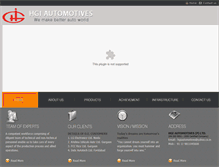 Tablet Screenshot of hgiautomotives.com